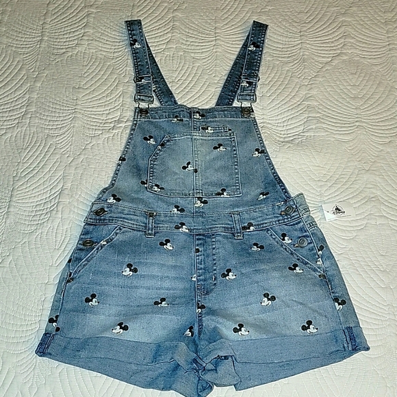 Disney Jeans Disney Parks Mickey Mouse Denim Jean Overall Shorts disney-jeans-disney-parks-mickey-mouse-denim-jean-overall-shorts